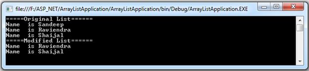 Remove an Item from ArrayList